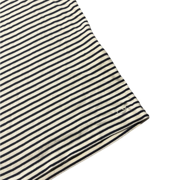 Vineyard Vines Jersey Slub Tank Navy White Stripe Size Medium - Picture 4 of 5